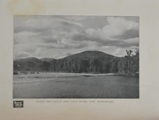 Antique Saco River New Hampshire Art Print 1902 Boston & Maine Rail Road