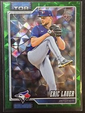 🔥💎🔥💎2026 Topps Series 1 #175 Eric Lauer Green Diamante /99 Toronto Blue Jays
