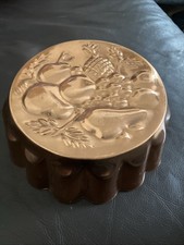 Vintage Fruit Medley Copper Jelly Mold Jello Wall Hanger