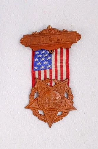 1886 G.A.R. Badge F.C.L. Fraternity Charity Loyalty Medal Grand Army Reunion