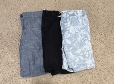 Lot of 3 Boys Shorts Size 12, Black Navy Blue - Cat  Jack, OshKosh