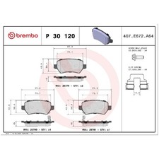 Satz Bremsbeläge Bremsklötze hinten für KIA CEE-D JD PRO id90844