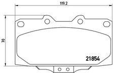 Kit pastiglie freno anteriore BREMBO P 56 034 SUBARU IMPREZA
