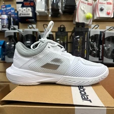 Babolat SFX 4 Women's All Court Tennis Shoes (White/Silver) Size 8