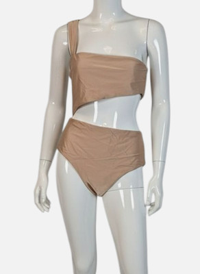 Haight Women Brown Cutout Anthropology One-Piece Swimsuit Size XL