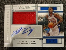 2020-21 Panini National Treasures Lasting Legacies /99 Marcus Camby #LL-MCA Auto