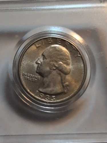 1935 P Uncirculated Silver Washington Quarter