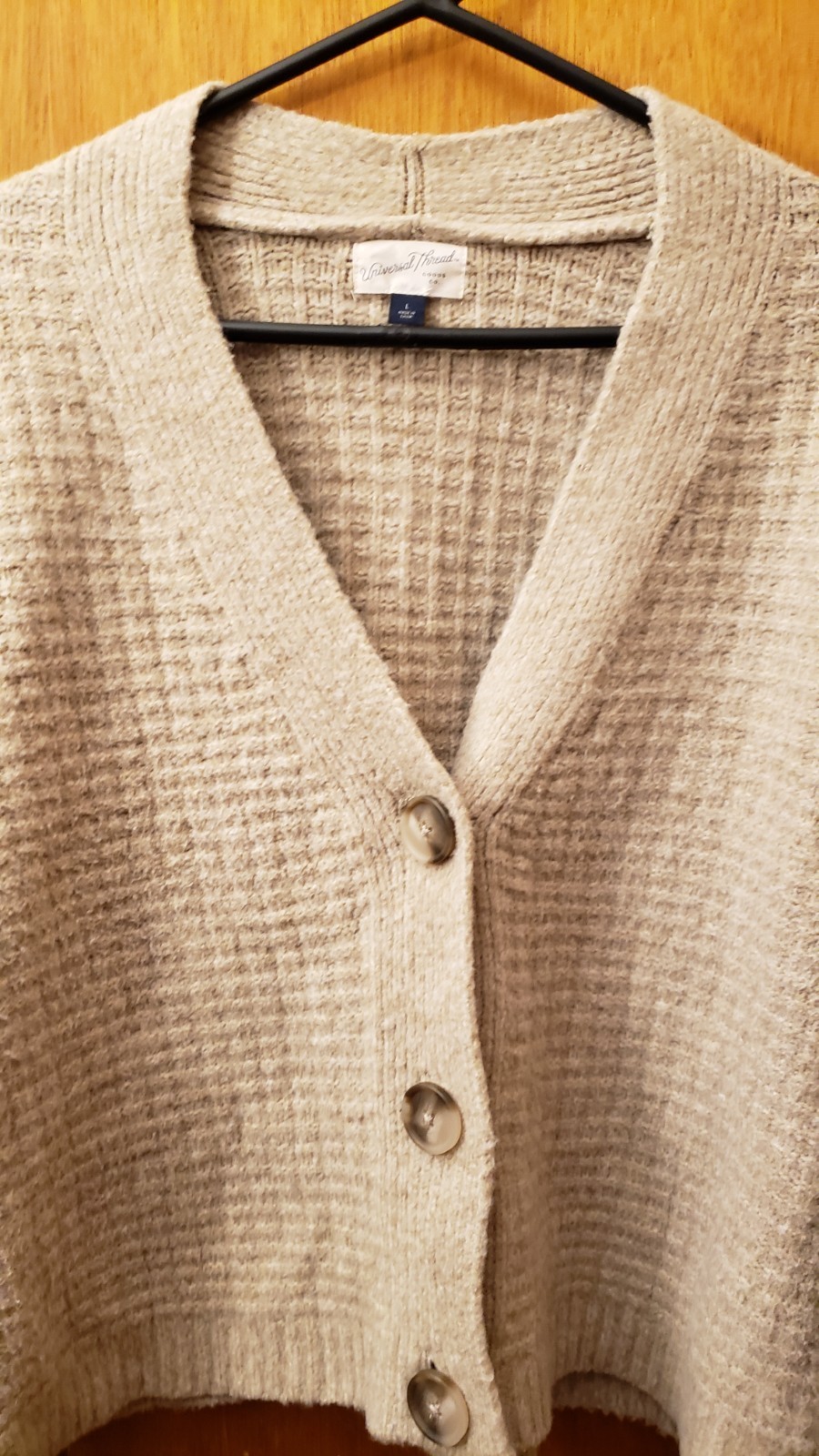 UNIVERSAL THREAD 3 Button SWEATER  Grayish Beige … - image 16