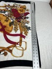 Vintage Gucci Paris Silk Square Scarf Black White Hand Rolled Made in France — photo 6
