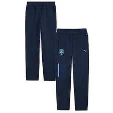 Image of PUMA Manchester City PumaTECH Sweat Pants Deep Navy/Light Blue Small Brand NEW