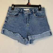 TGLA Size 26 High Rise Vintage Wash Jean Shorts