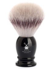M HLE Synthetic Silvertip Shaving Brush Black Handle