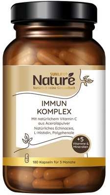 SUNLIFE  NATURE Immun-Komplex Echinacea Acerola Polyphenole Kapseln 3 Monate