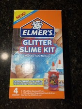 Elmer's Glitter Slime Kit Washable Safe Non Toxic
