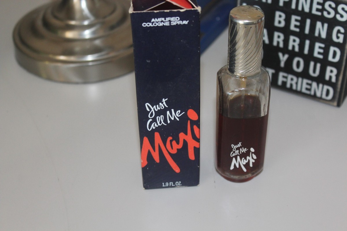 Vtg Just Call Me Maxi 1.9 oz Splash Amplified Cologne Max Factor