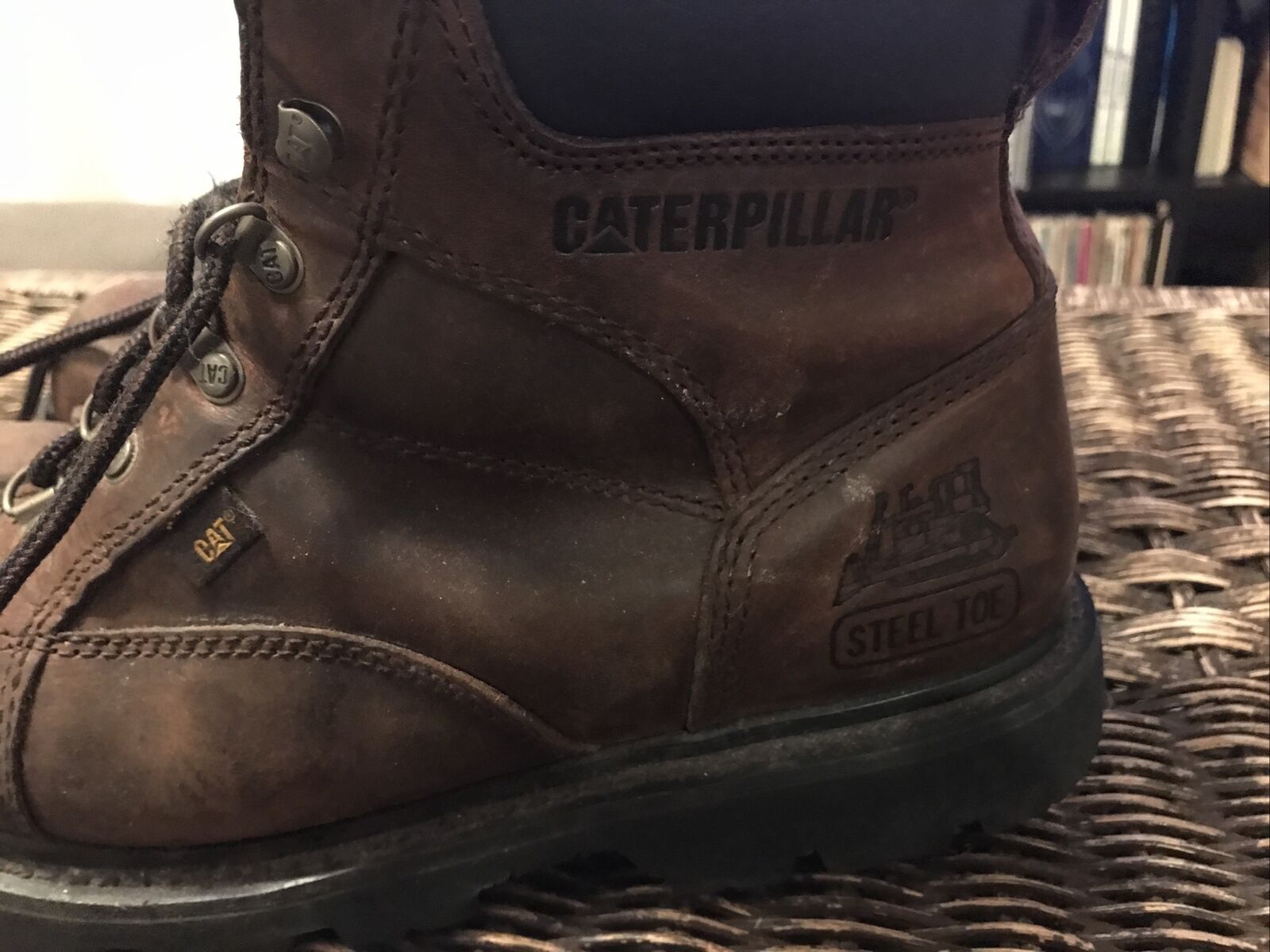 Caterpillar Men Second Shift Waterproof Steel Toe Work Boot Shoes