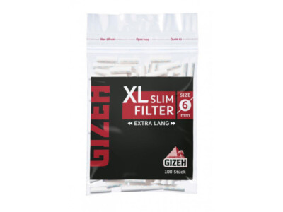 Gizeh XL Slim Filter 6mm Extra Lang pro Beutel 100 Filter