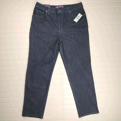 Gloria Vanderbilt Classic Fit Tapered Tummy Slimmer Amanda Jeans Sz 16 Avg NEW