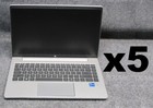 *Lot Of 5* Hp Probook 640 G8 14" Laptop Core i5-1135G7 2.40Ghz 16Gb 256Gb Ssd