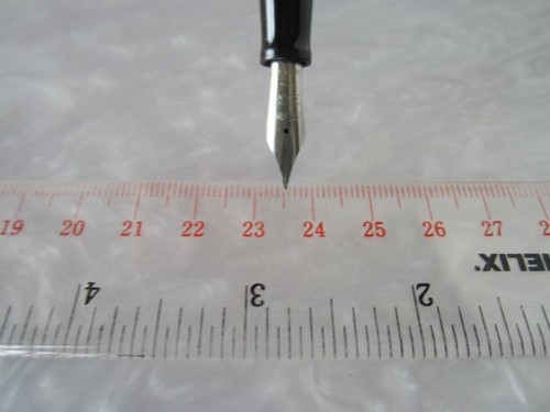 NICE ORIGINAL VINTAGE ESTERBROOK 2668 BLACK LEVER FILL FOUNTAIN PEN - Picture 11 of 16