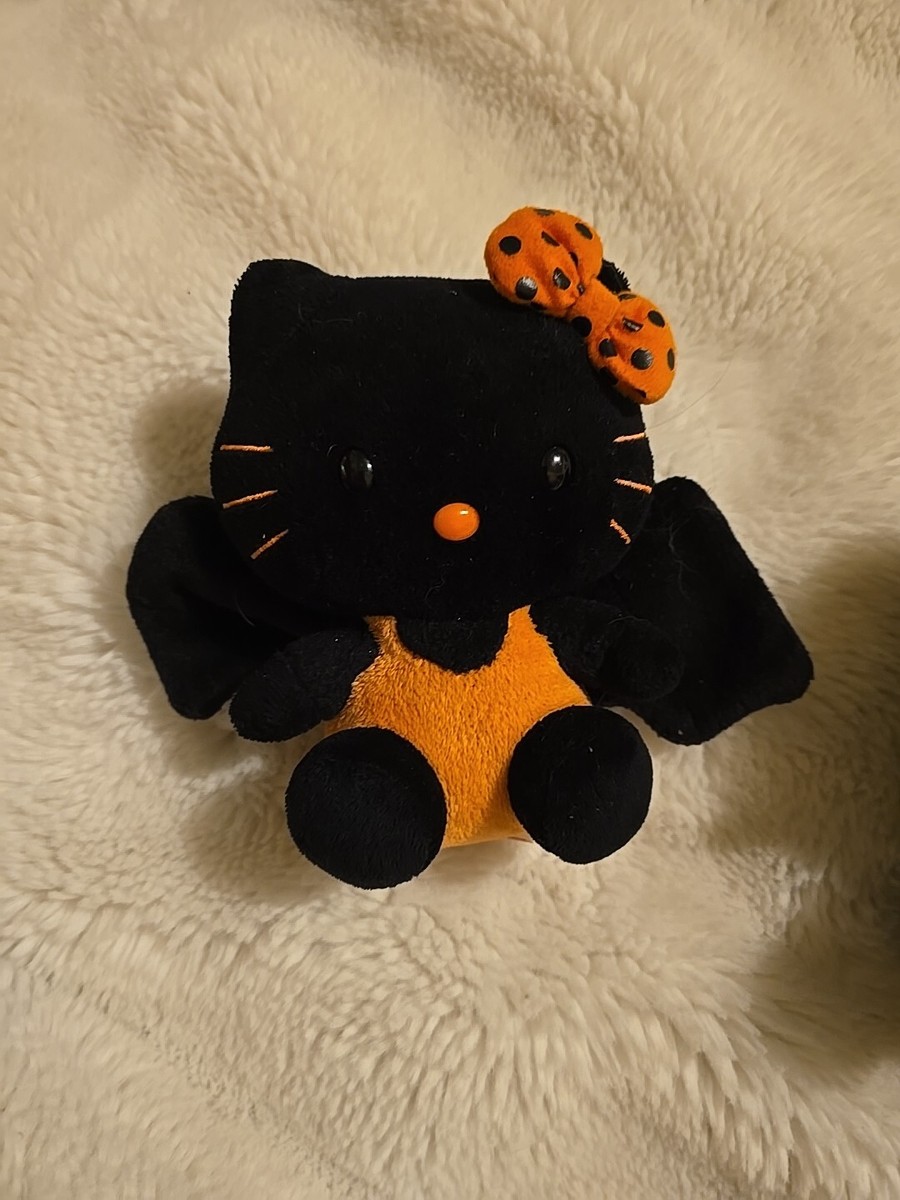 Ty Beanie Babies Hello Kitty Winged Bats Halloween Goth Black