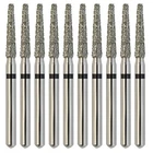 Multi-Use Dental Diamonds Round End Taper Burs FG 856/016SC Super Coarse Black