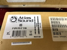 Atlas Sound 18S IP Speaker System 8" C10A - NEW IN BOX!