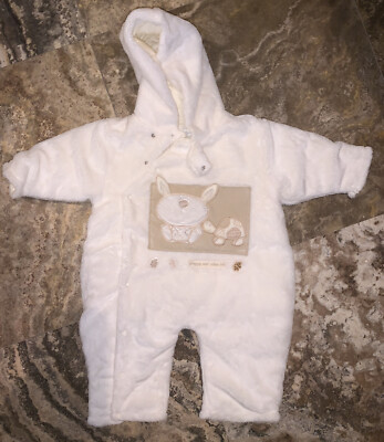 Mamas Papas of London Infant Boys Faux Fur Pram Bunting Suit