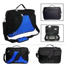 18 18.4 Inch Laptop Messenger bag case briefcase Blue Black for Macbook air/pro