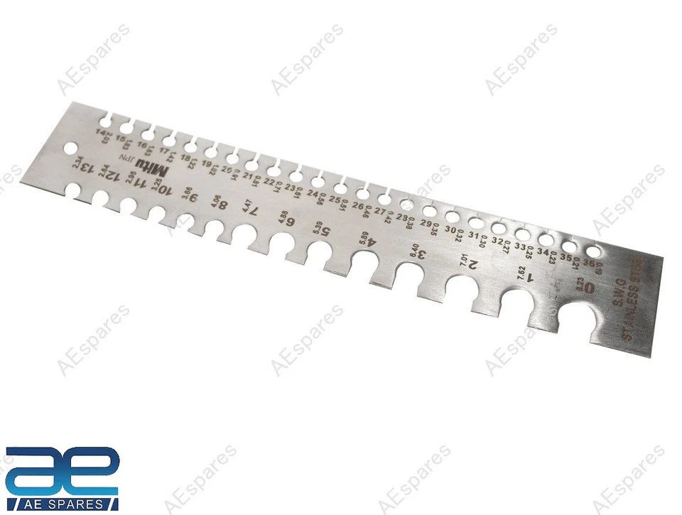 Medidor de cable de alambre de acero inoxidable medidor de espesor estándar rectangular Foto 4 de 4