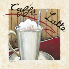 Ceramic Backsplash Tile Mural Coffee Kitchen/Bathroom - Caffe Latte
