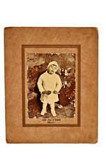 Vintage Bombay Fotografia Bambino IN Inverno Abbigliamento Firmato Dhun 10x8