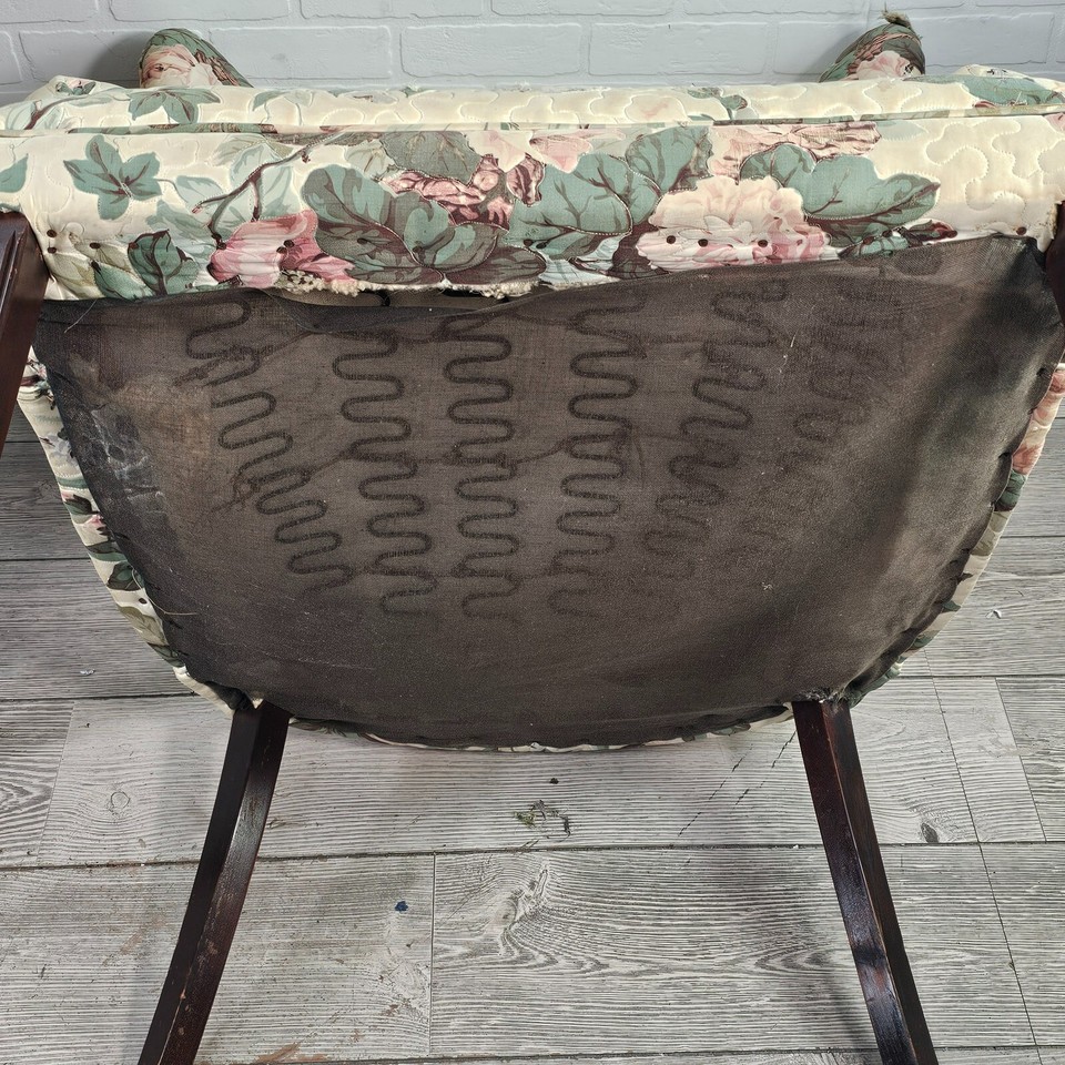 1940's American Butterfly Wing Back Arm Chairs Floral Pair Original eBay