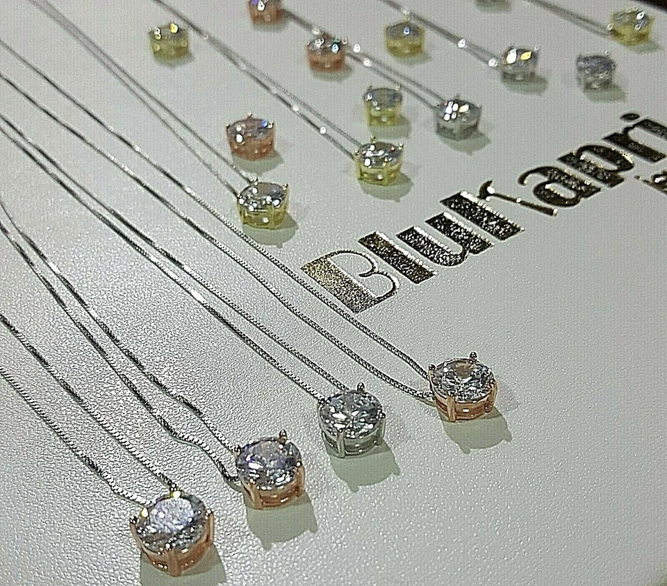 Collana in argento 925/1000 ciondolo punto luce con catenina omaggio - Immagine 4 di 4