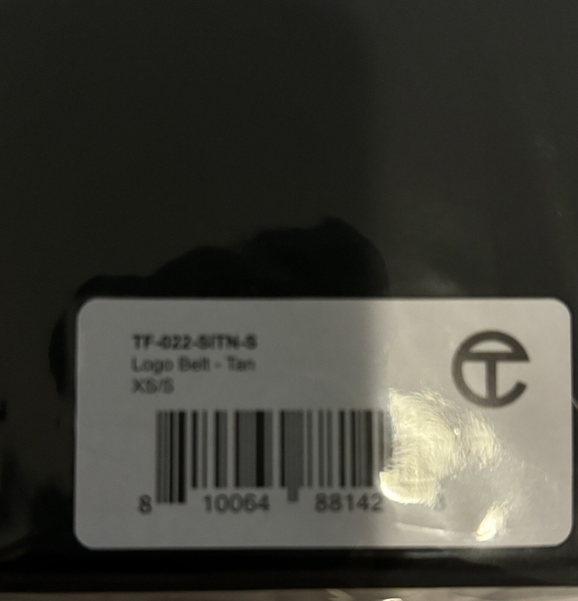 Telfar logo belt in a size small, never opened. New Telfar Logo Belt In Tan Sz XSmall / Small Never Opened  main image 4