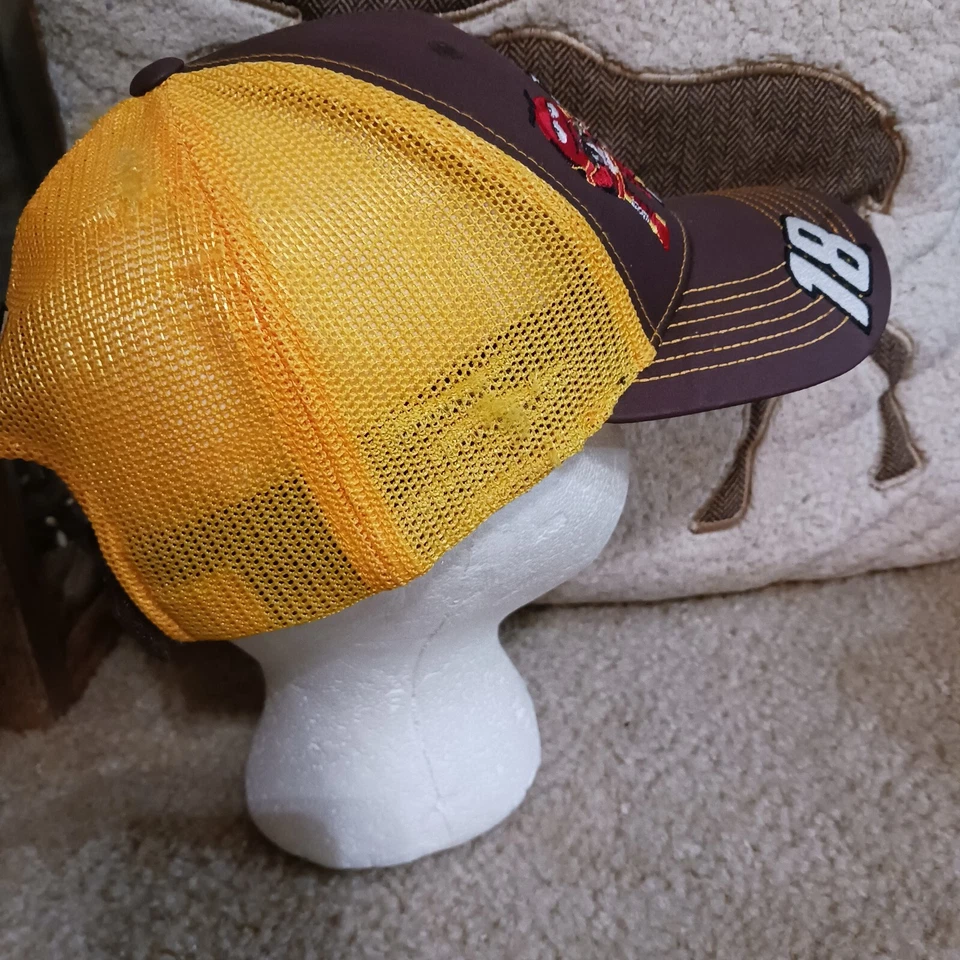 Gorra Kyle Busch Joe Gibbs Racing 25th Anv Team emitida M&M's 18 Toyota Team NASCAR Foto 4 de 4