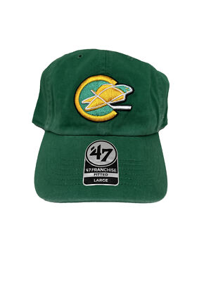 California Golden Seals Hat Large Green 47 Brand Fitted Vintage
