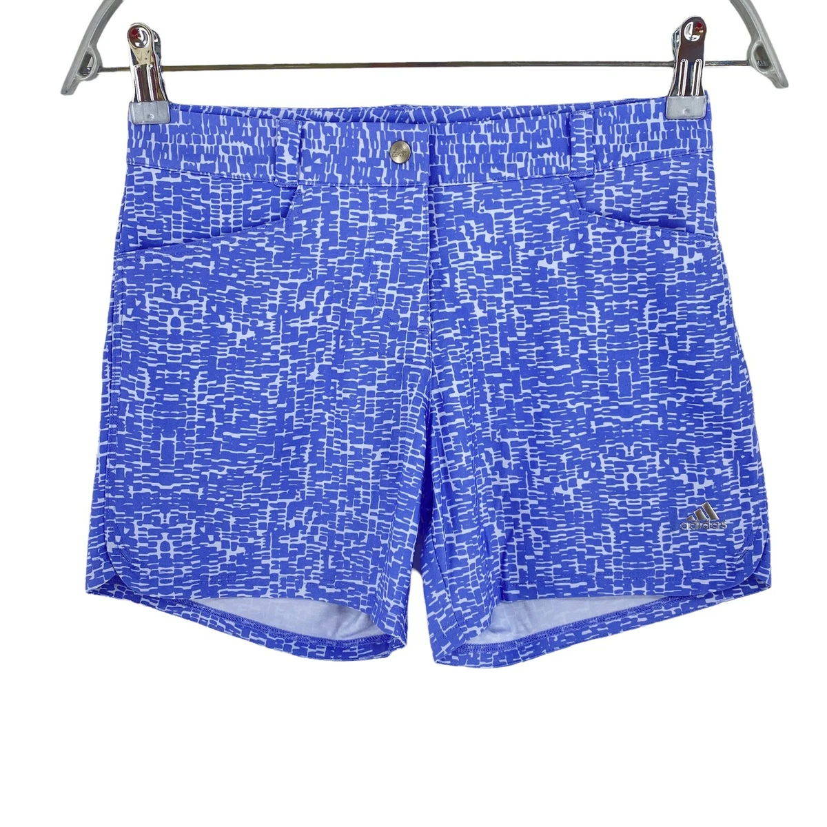 Adidas Golf Junior Girls Purple Printed Shorts Size S 9 10 Years