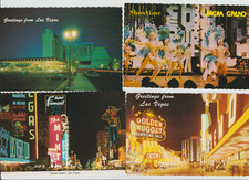 4 Postcards Las Vegas Nevada c1960's