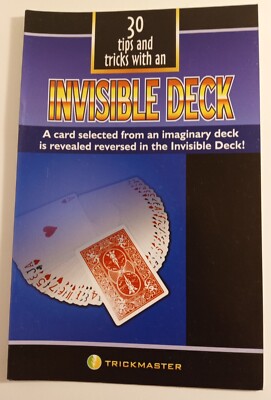 Invisible Deck Booklet with 30 tips and tricks. Free Shipping | eBay