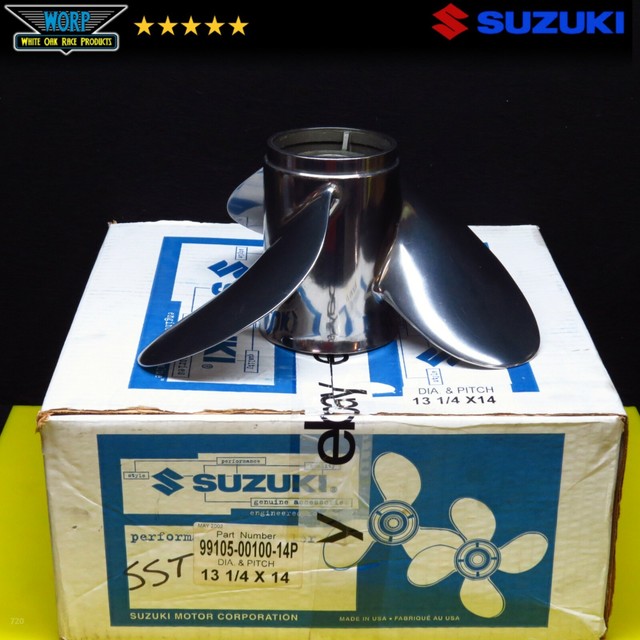 Suzuki Stainless Steel Propeller 13 1/4 X 14 for sale online eBay