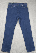 Wrangler Jeans Cowboy Cut Original Fit Mens 36x36 Blue Denim Rigid Indigo 13MWZ
