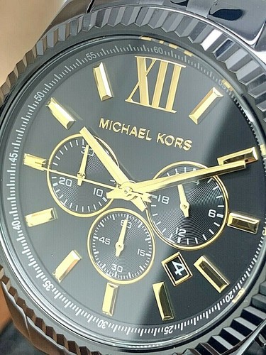 MK8603 Quartz Chronograph Black Dial 