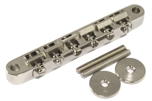 Tune-o-Matic Bridge METRIC ABR-1 Nickel w/ retainer wire