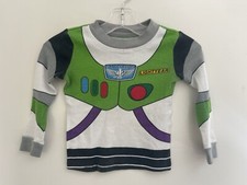 Disney Toddler Boys Buzz Lightyear 100 Cotton Long Sleeve PJ Top Multi Sz 3