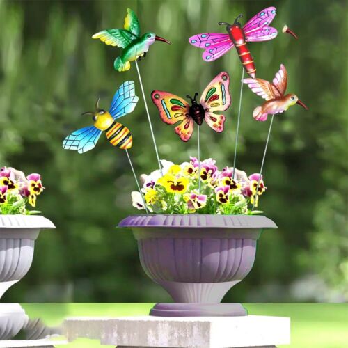 4PCS Colorful High Quality Garden Stake Decor Garden Art Ornament Outdoor Decor - Picture 1 of 11