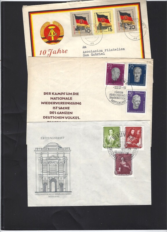 GERMANY-DDR-30 COVERS-FDC-CARDS-MANY BETTER-SETS-OLDER-F-VF-#200
