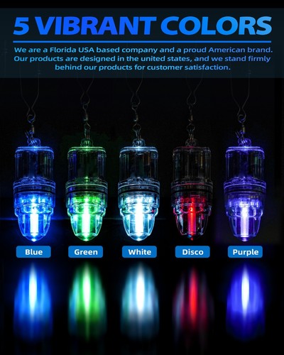 BLUEWING Upgraded 3pcs Fishing Deep Drop Light 2000 ft Underwater US Seller - Picture 35 of 35