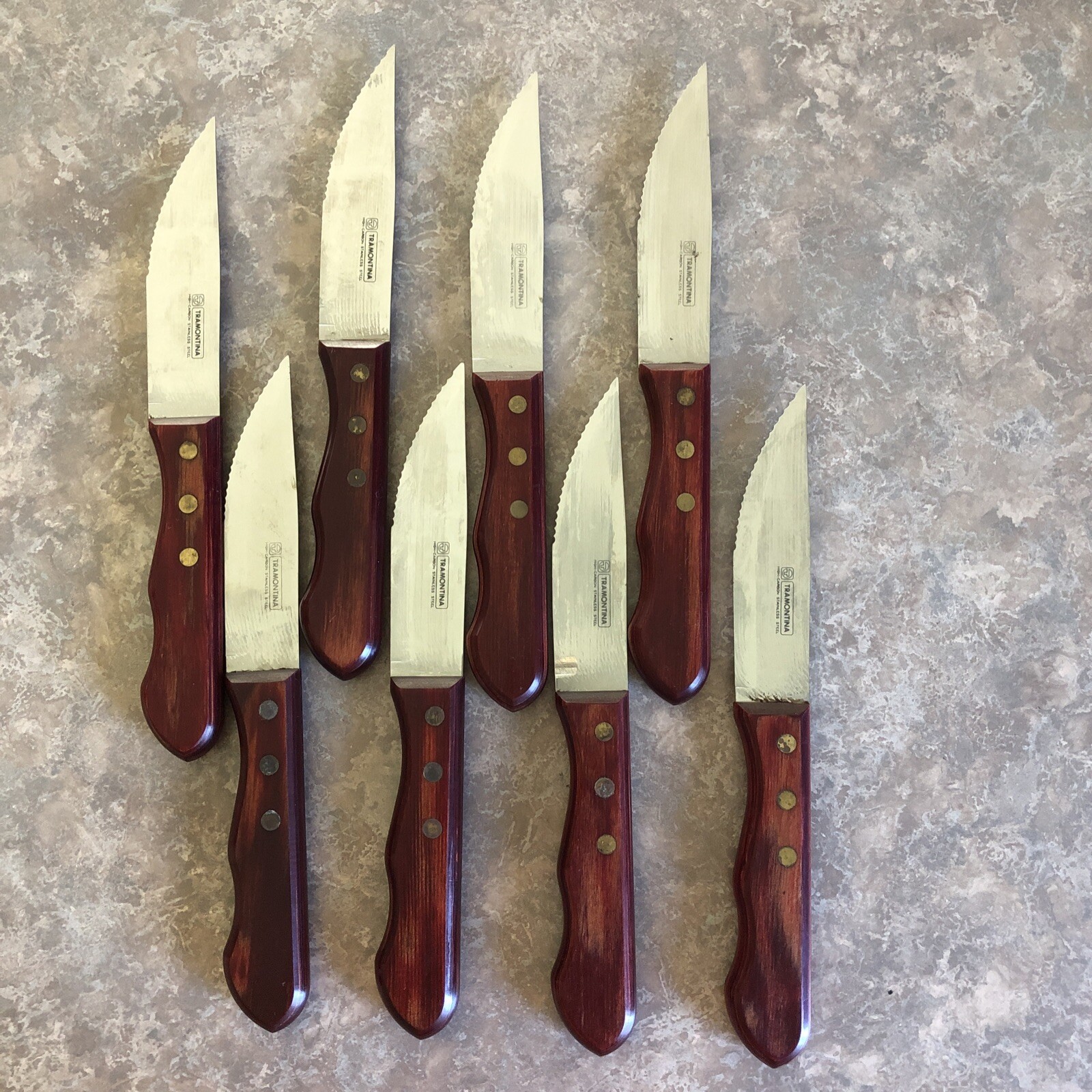 TRAMONTINA Steak Knives High Carbon Stainless Steel 10" SETOF8 Pre