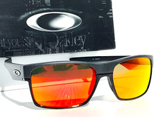 NEW Oakley TWO FACE Steel Grey POLARIZED Galaxy Ruby Lens Sunglass 9189